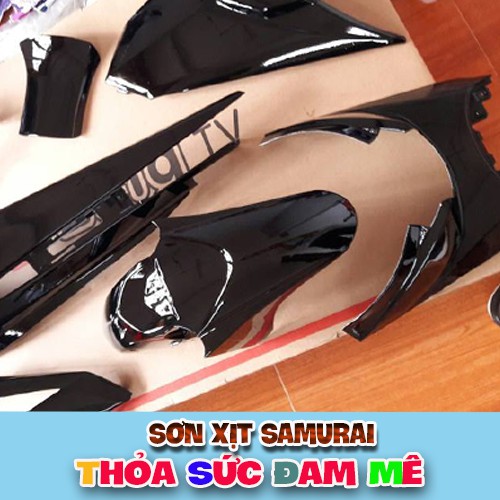 Combo sơn màu đen bóng 109 Samurai KHO SƠN SÀI GÒN