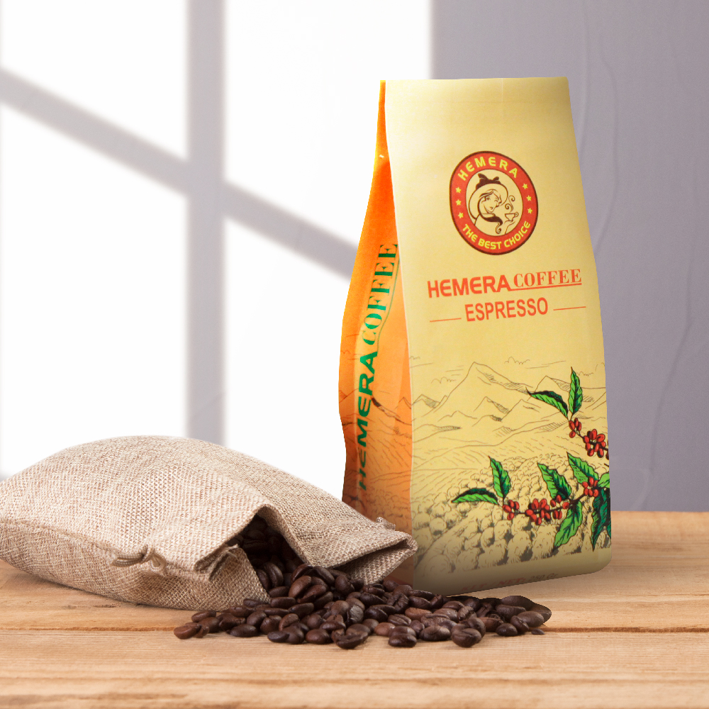 [HCM]CÀ PHÊ HẠT CAO CẤP HEMERA ESPRESSO 250GR