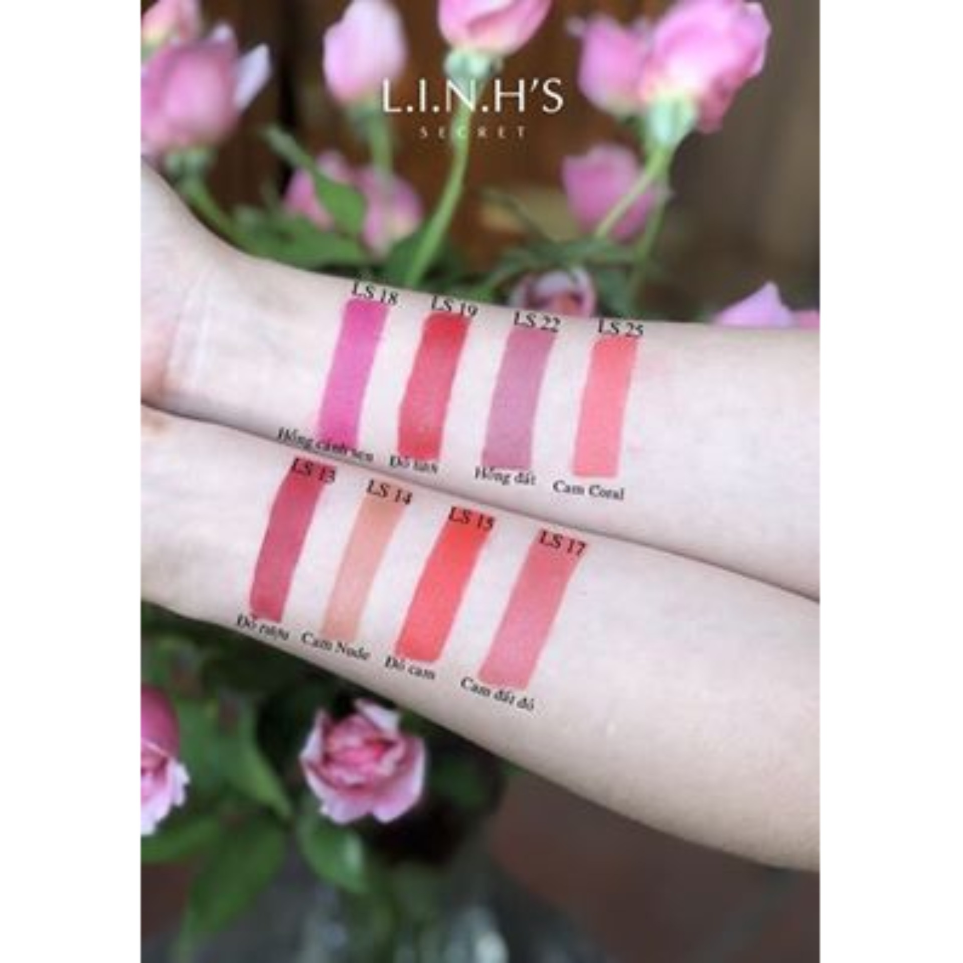 Son L.I.N.H'S secret LS17 - Cam đất đỏ