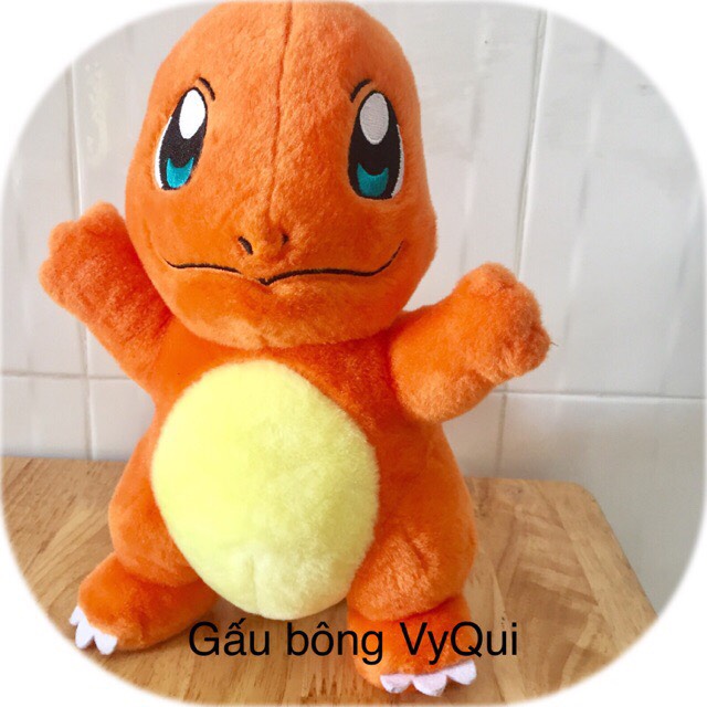 [Hcm]Charmander Fire Dragon Pokemon Teddy Bear with a Back Pocket