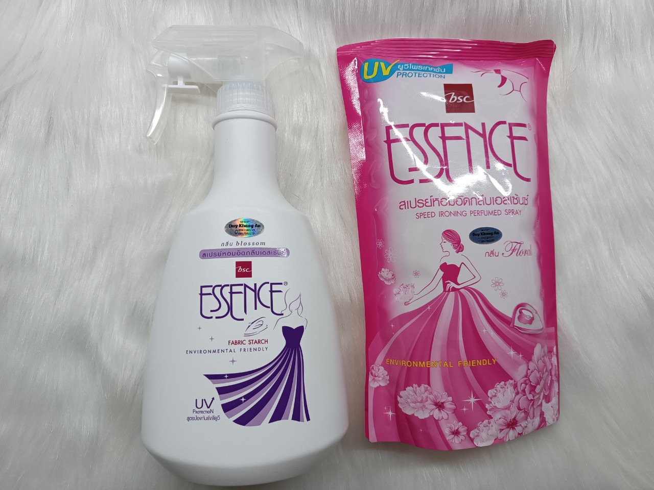 Combo ̣̣̣chai+túi xịt ủi Essence -Shop GS An Khang