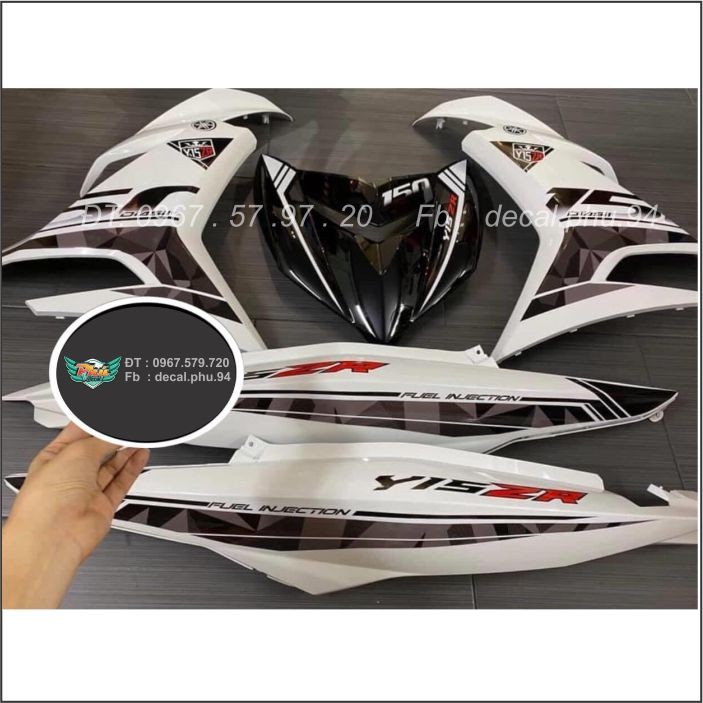 Tem rời Exciter 150 Y15Zr Trắng Đen Xe Trắng (X)|Mẫu mã đa dạng|Chi tiết sắc nét|Nhận làm Tem rời theo Yêu Cầu