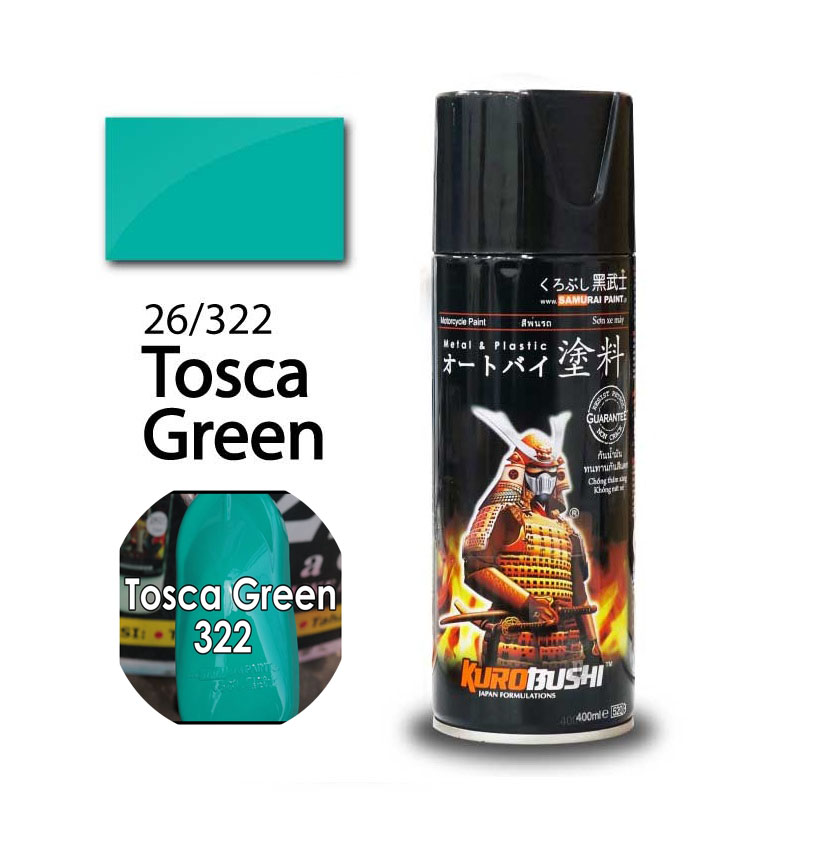 Sơn Xịt Samurai Màu Xanh Nitron, Xanh Tosca - Mã 26/322