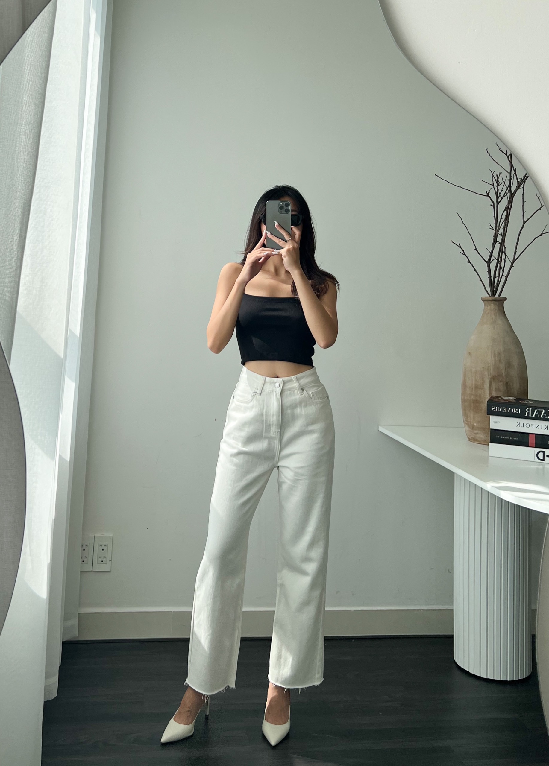 Áo thun croptop hai dây basic REVERCLOTHINGS Camisole Top
