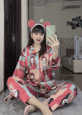 [HCM]SÉT ĐỒ BỘ LỤA SATIN CAO CẤP PHỐI NHIỀU MÀU CỰC HÓT