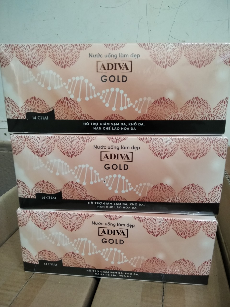 [HCM] 01 hộp Collagen Adiva Gold (14 lọ/ hộp)