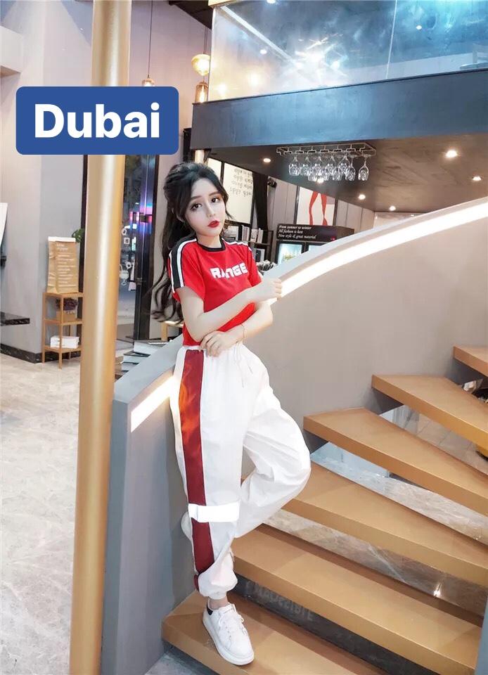 QUẦN THUN NỈ HAI SỌC THOÁNG MÁT KIỂU DÁNG THỂ THAO HÀN QUỐC DB - DUBAI FASHION