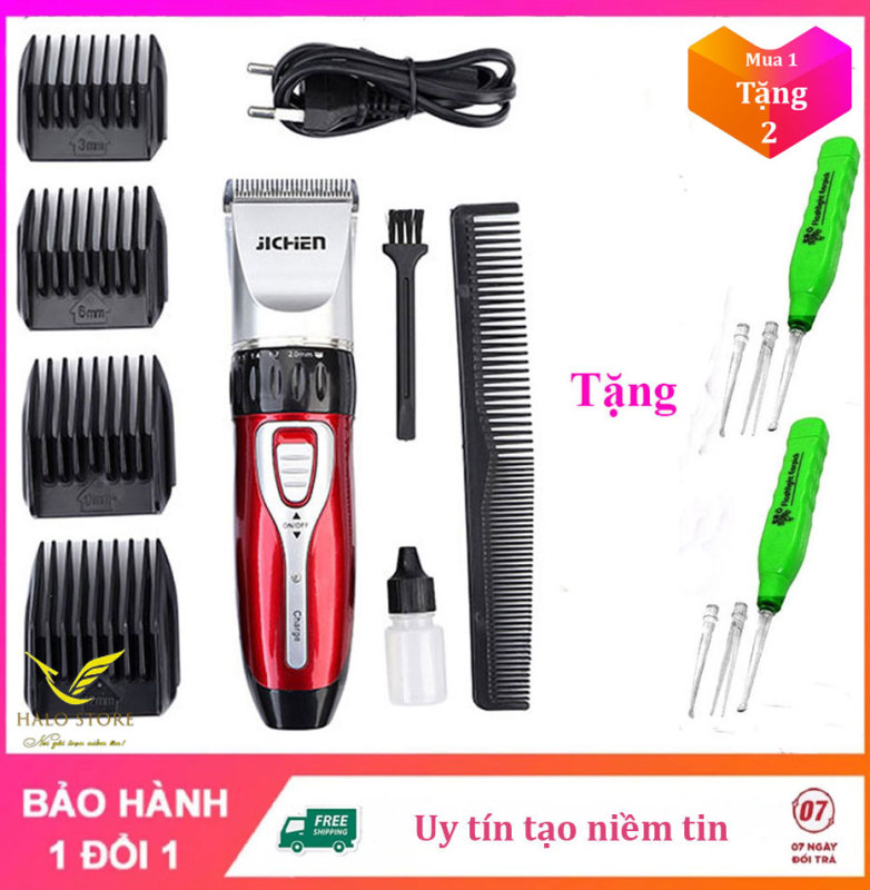 [Chính hãng Jichen] tông đơ cắt tóc cho bé công suất 3w tông đơ thiết kế nhỏ gọn an toàn tiện lợi dễ sư dụng [bảo hành 90 ngày] giá rẻ