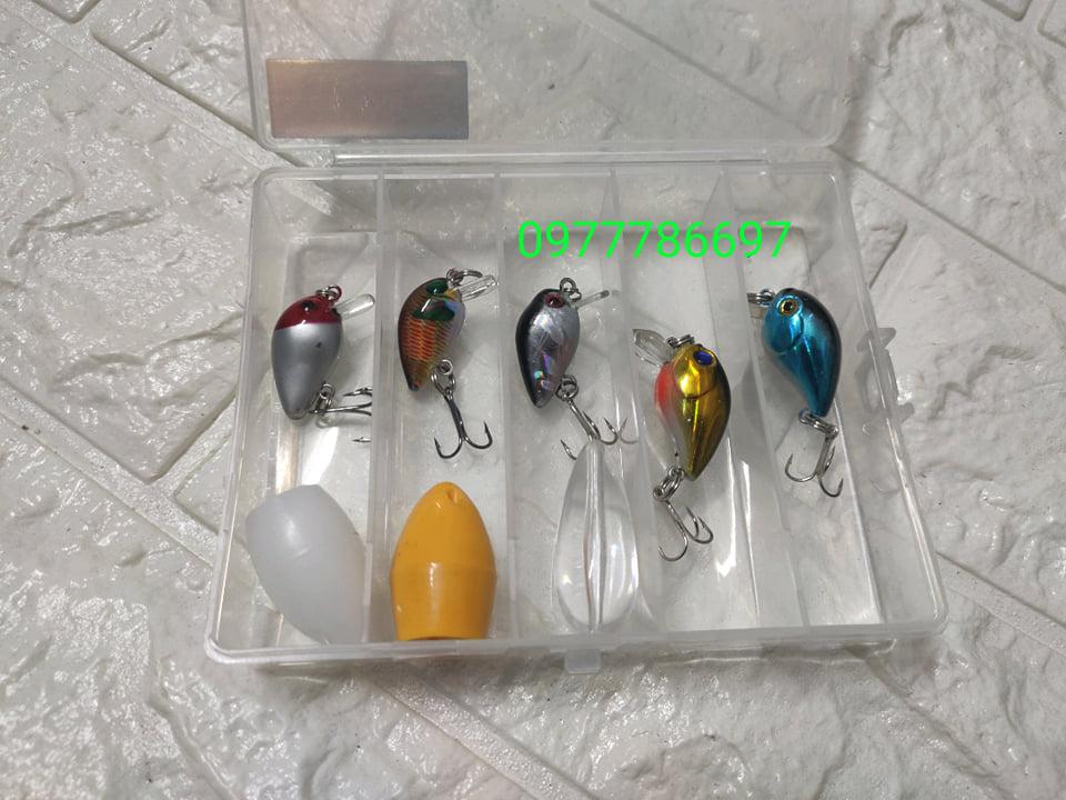 mồi ruồi câu cá rô phi combo 5 con kèm 3 phao trợ lực