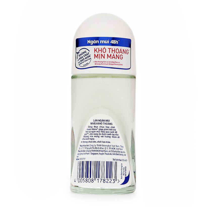 Lăn Khử Mùi Nữ Khô Thoáng Nivea 50Ml