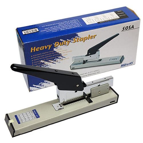 [HCM]Máy bấm kim số lớn W.Trio 50-SA bấm được tối đa 100 tờ
