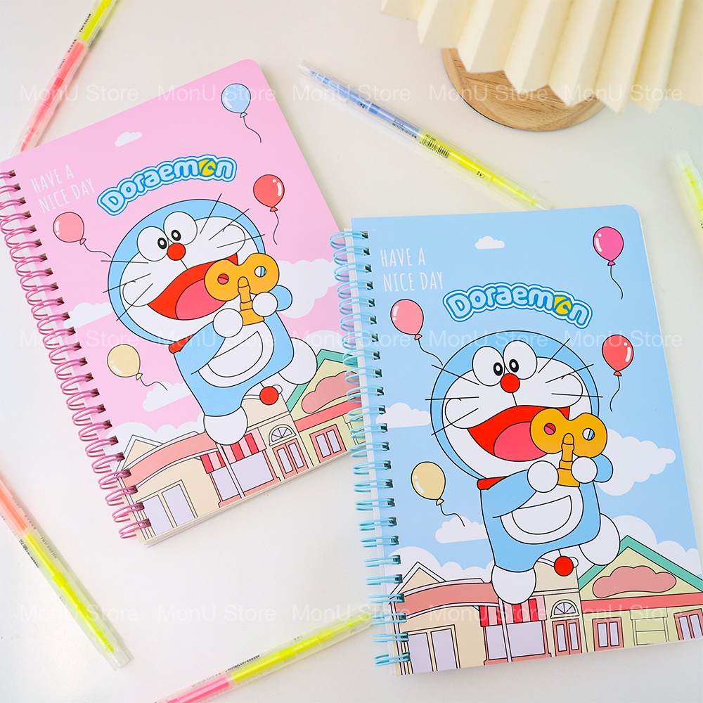 Sổ lò xo a5 doraemon doremon 60 tờ dễ thương cute bk00327
