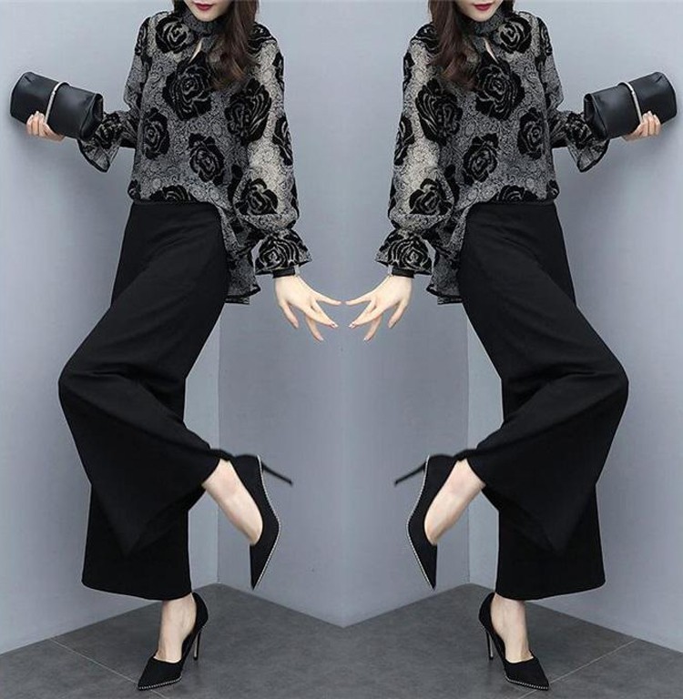Set Đồ Kiểu Áo Hoa Hồng (M ,  L .,  XL