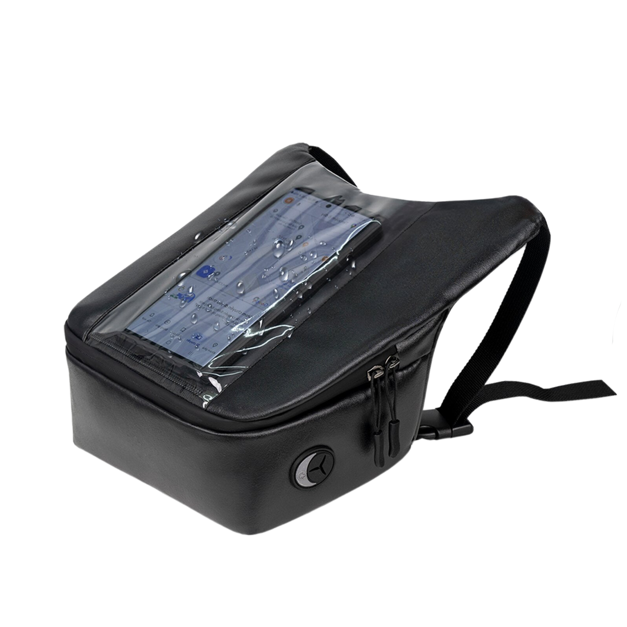 Túi chạy grab - túi treo đầu xe máy chạy grap cảm ứng được điện thoại - xem đường đi có lỗ dây sạc