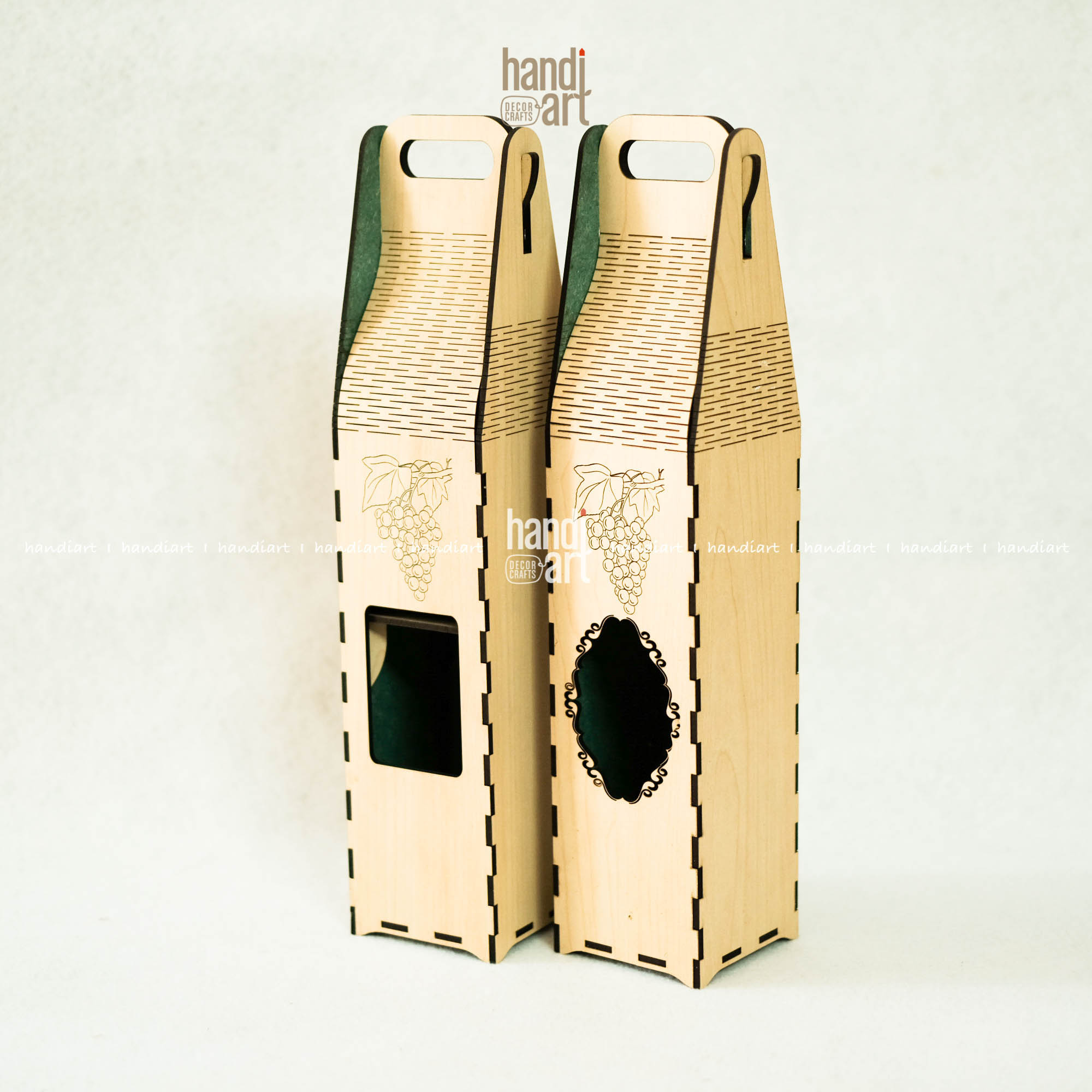 Hộp gỗ đựng chai quà tặng tết