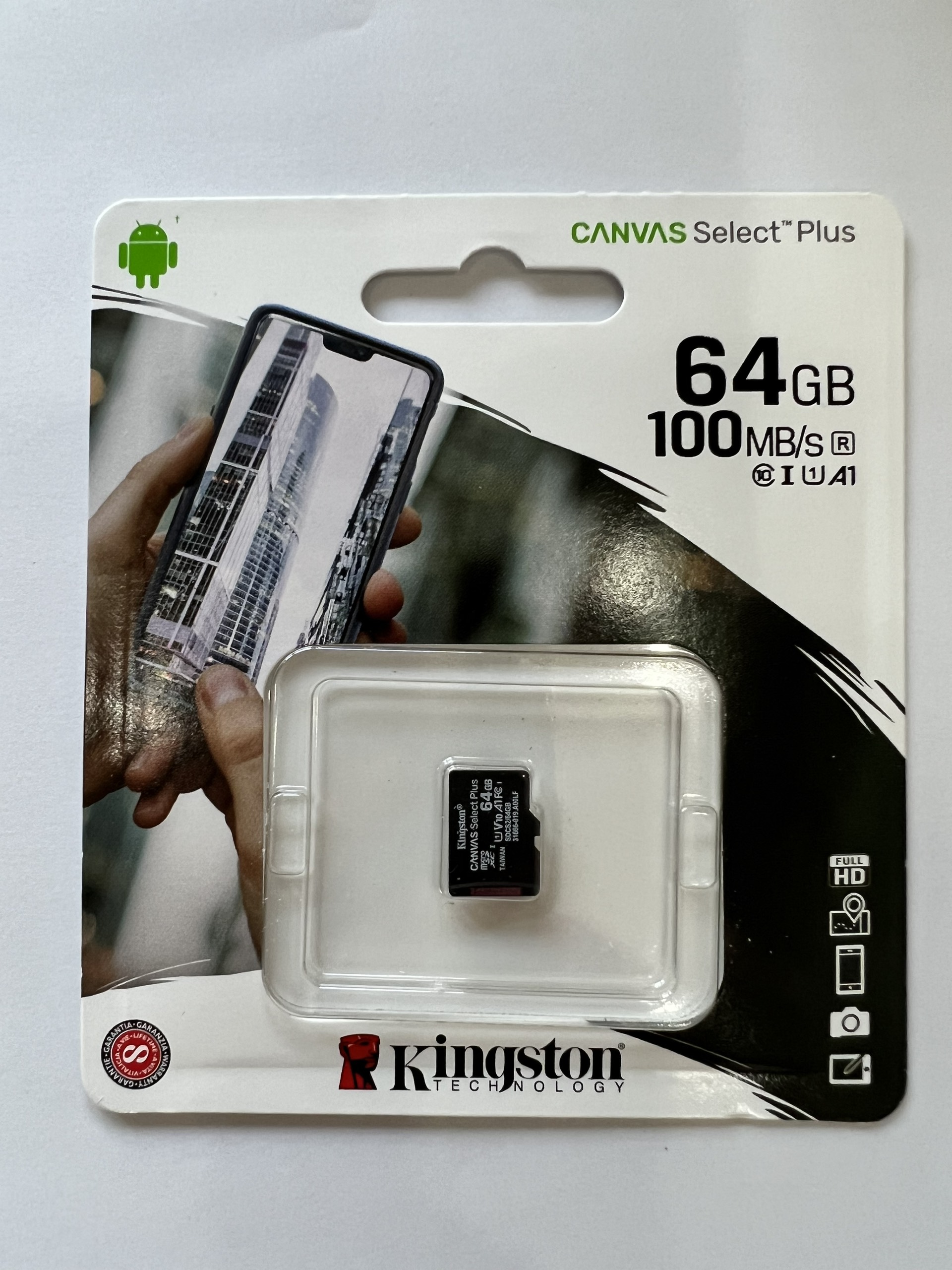 Thẻ nhớ MicroSD KINGSTON Canvas Select Plus 64GB, Tốc độ UHS-I Class 10 lên đến 100 MB/s - Hãng Phân Phối Chính Thức