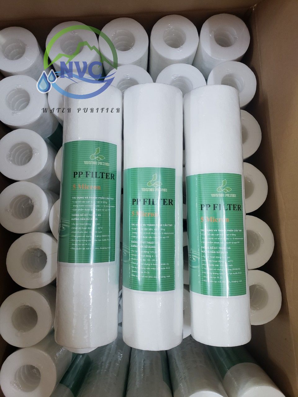 Combo 5 lõi lọc số 1 PP 5 micron 10 inch không bịt