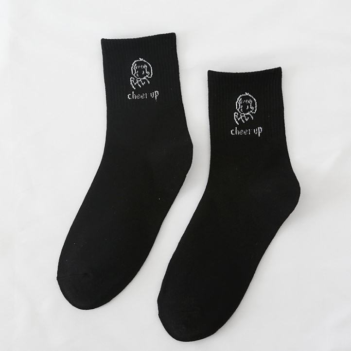 Set 7 Đôi Tất Vớ Nữ Cao Cổ Mix Hình cá tính