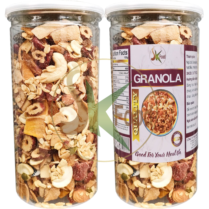 1KG GRANOLA NGŨ CỐC SIÊU HẠT HIỆU SKFOOD