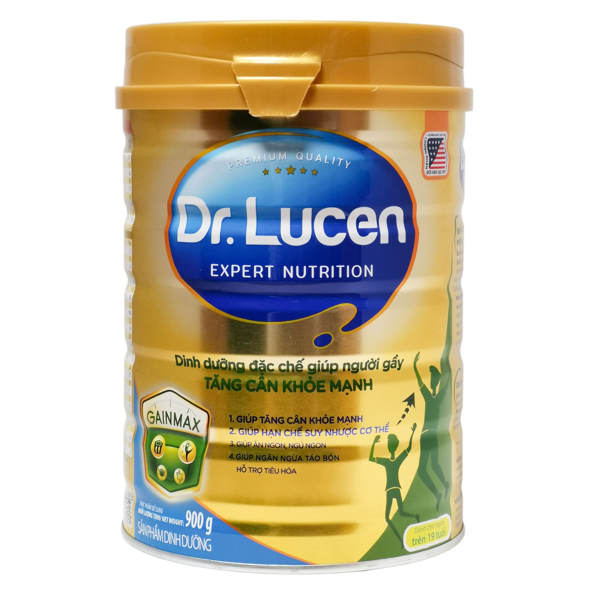Sữa Bột Nutifood Dr.Lucen GainMax Hộp 900g (Dinh dưỡng đặc chế giúp người gầy TĂN CÂN KHỎE MẠNH)
