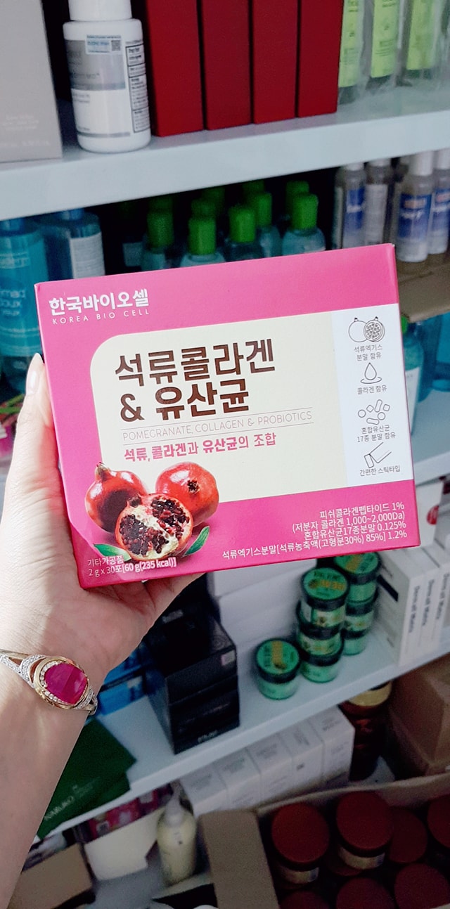 BỘT COLLAGEN LỰU ĐỎ  HÀN QUỐC - THẦN DƯỢC ĐẸP DA - THẢI ĐỘC - MỜ NÁM