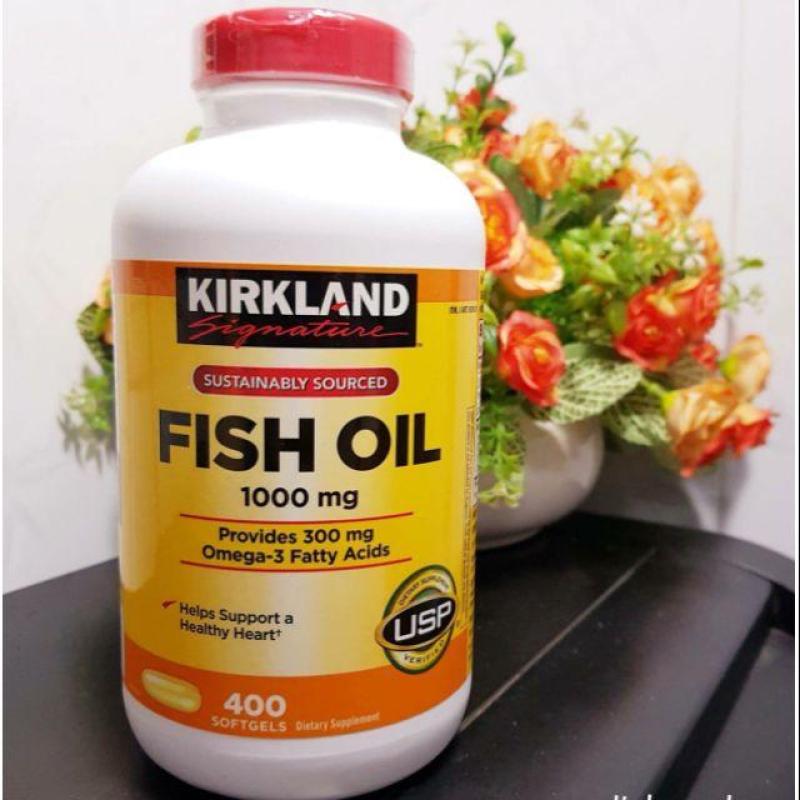 Viên uống dầu  cá KIRKLAND SIGNATURE Omega-3 Fish oil 400 viên cao cấp
