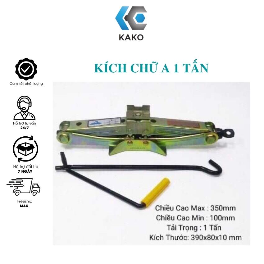 Kích chữ A 1 tấn, con đội kít xếp ô tô xe máy 1 tấn, kako.