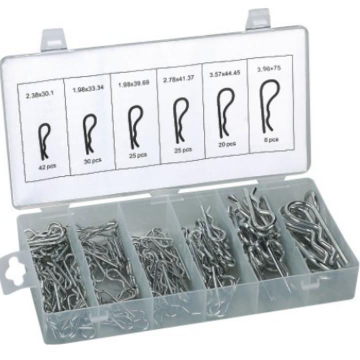 Hộp chốt r 150pc  R-Clips chotts hãm phe cài dành cho mọi dòng xe hơi và ô tô, dễ dàng mang sử dụng và mang theo