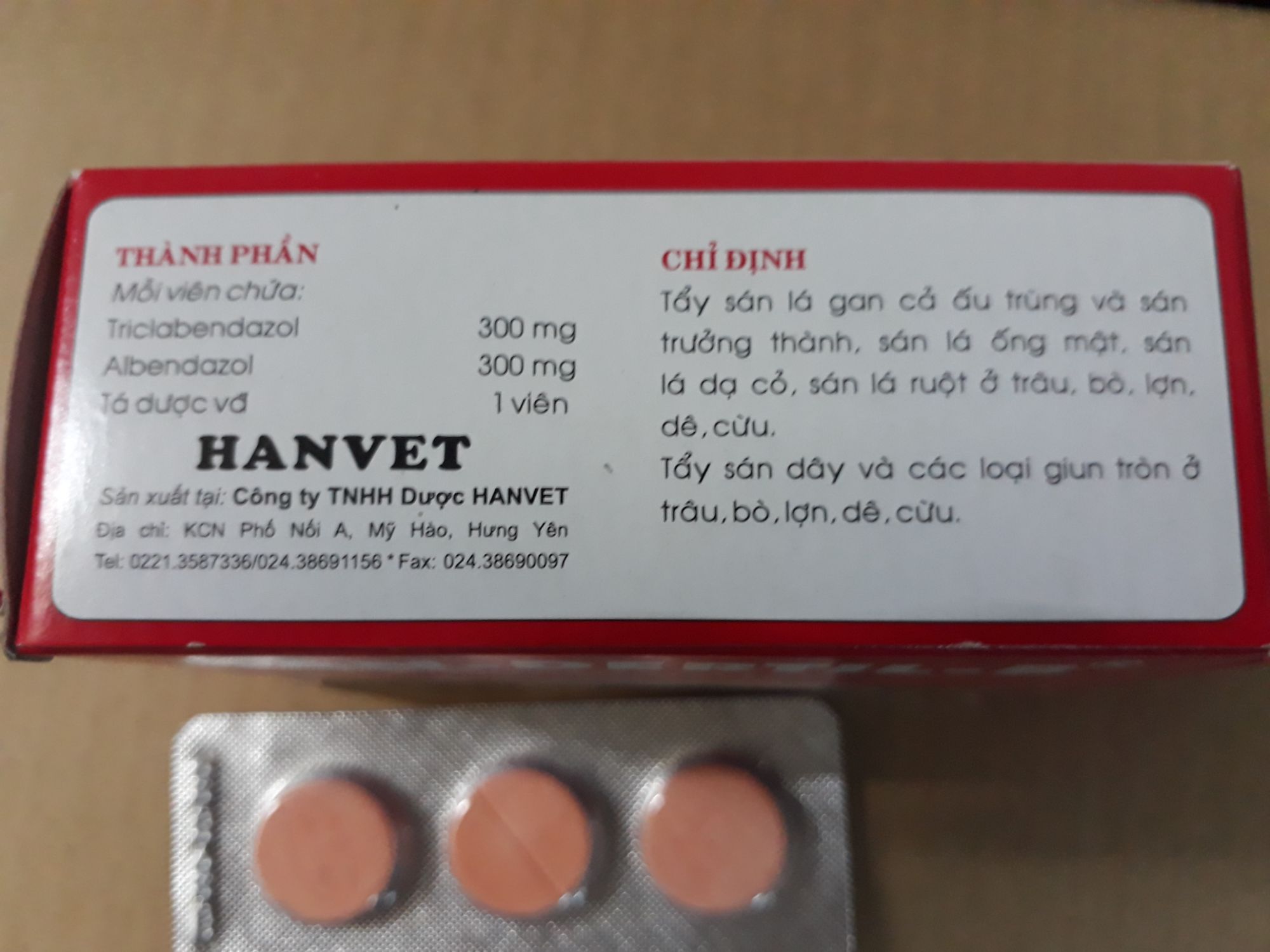 30 viên sán giun trâu bò ngựa handertil