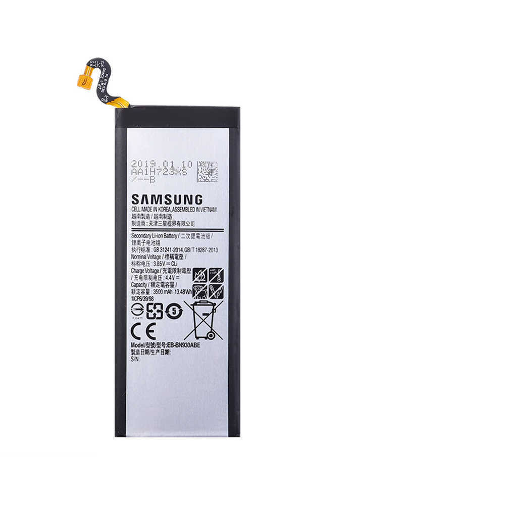 PIN SAMSUNG NOTE 7 /NOTE FE /N930 (EB-BN930ABE/EB-BN935ABE/3500mAh) ( LOẠI 1 BẢO HÀNH 6 THÁNG )