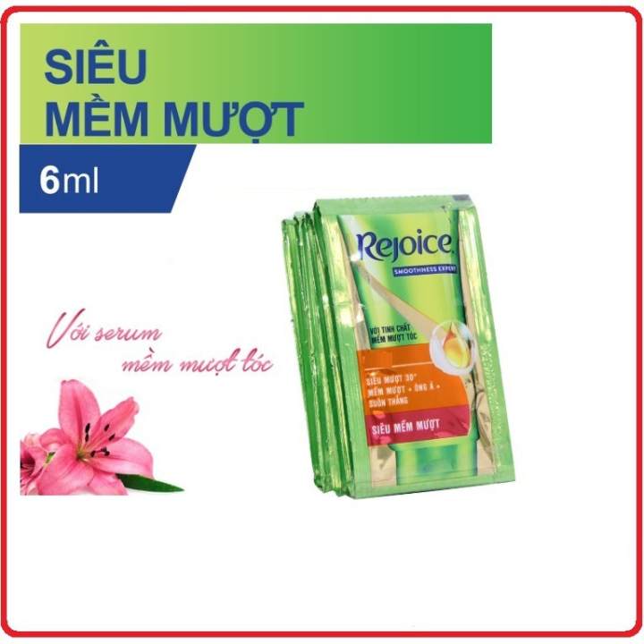 Rejoice siêu mượt dây 6ml x 12 gói (dầu xả) cam kết hàng đúng mô tả chất lượng đảm bảo an toàn đến sức khỏe người sử dụng