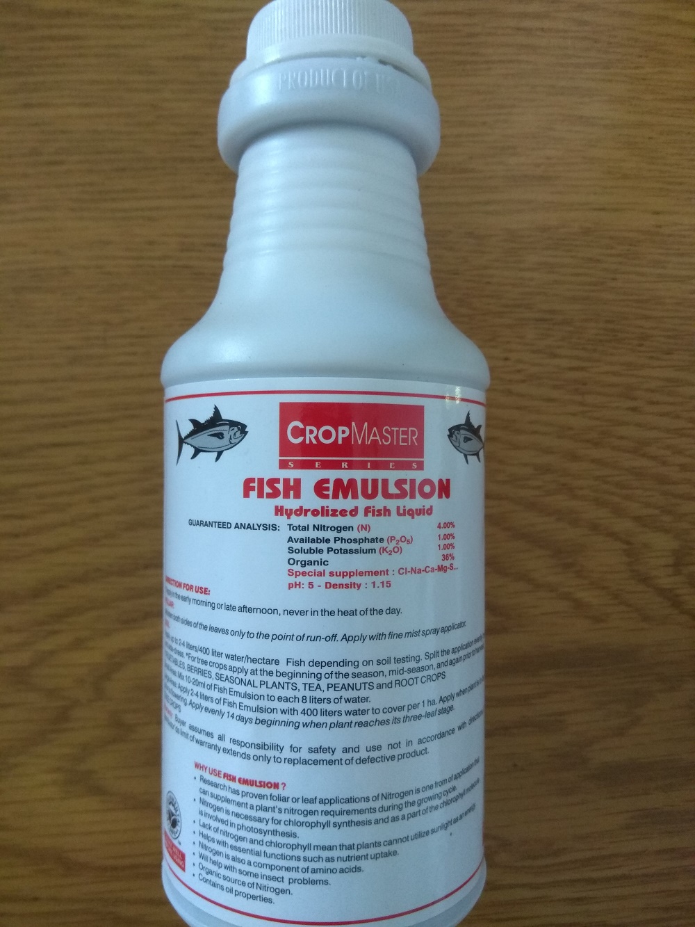 [HCM]Phân hữu cơ đạm cá FISH EMULSION - Chai 250 ml