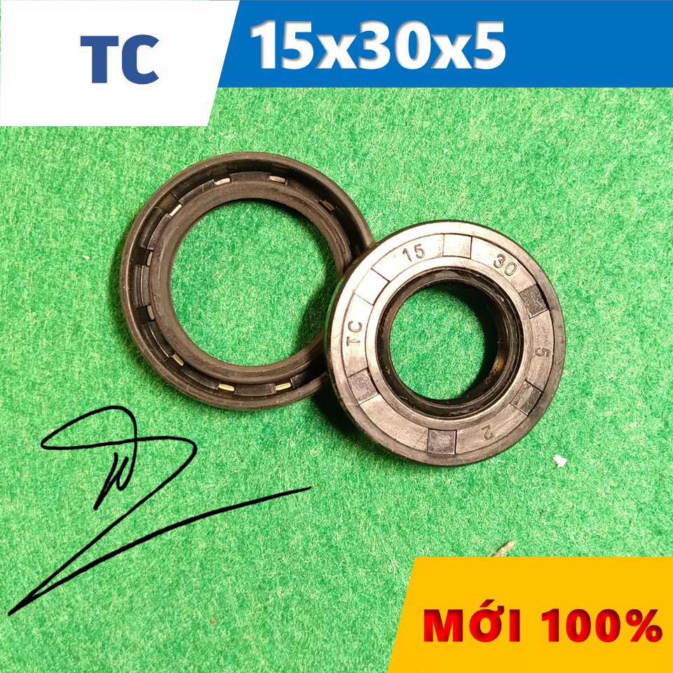 Phớt dầu TC 15x30x5   (Chắn dầu / lò xo / Phớt ben / Oil seal TC 15*30*5)