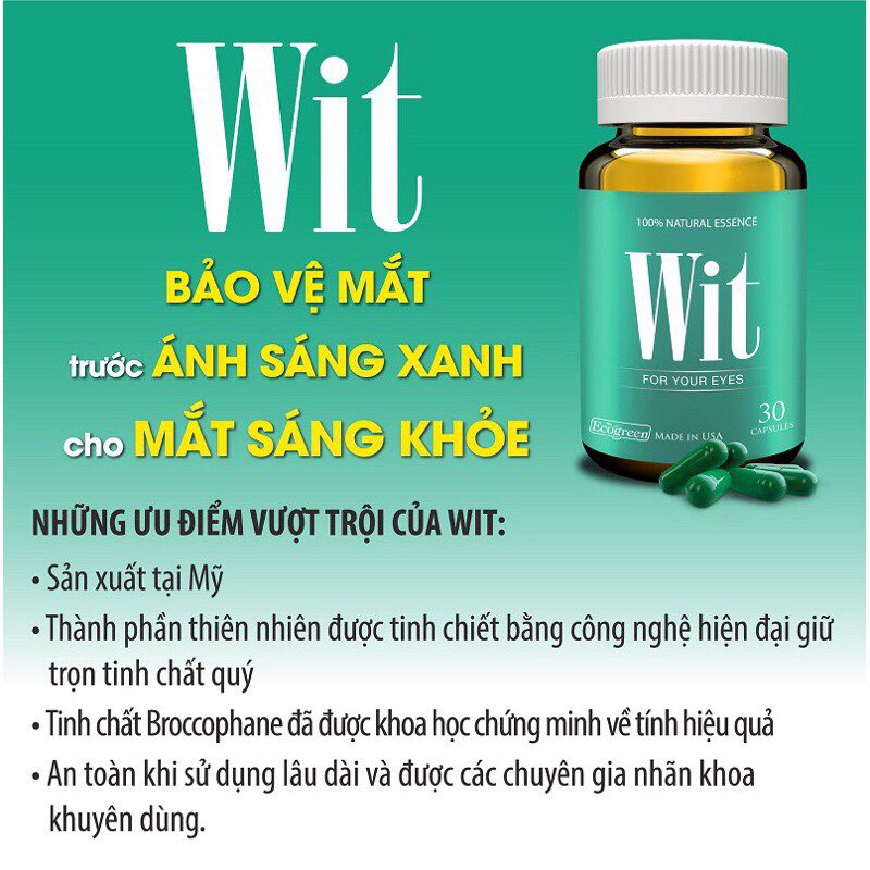 WIT 30V-CHĂM SÓC MẮT-Mua 4 tặng 1