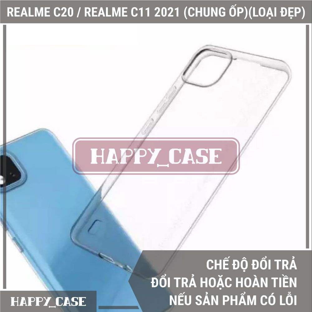 Ốp Lưng Điện Thoại Realme C20 / Realme C11 2021 (Chung Ốp Lưng)(Loại Đẹp) Thin Transparent Silicon