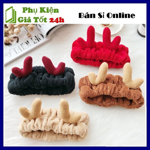 Băng đô cao cấp sừng nai bắn tim dễ thương diệu dàng cá tính - bườm tóc nai con cute phong cách hàng quốc