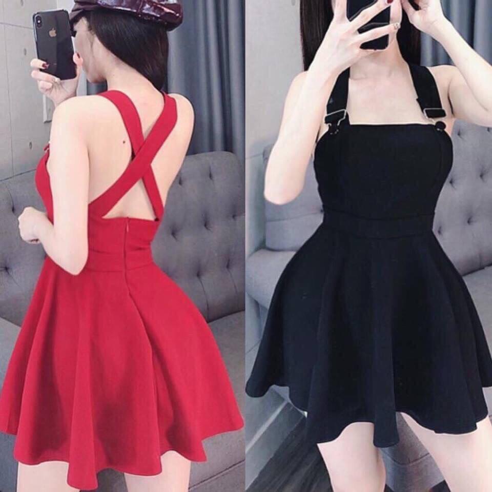 đầm 2 dây đan chéo GREAT 7
