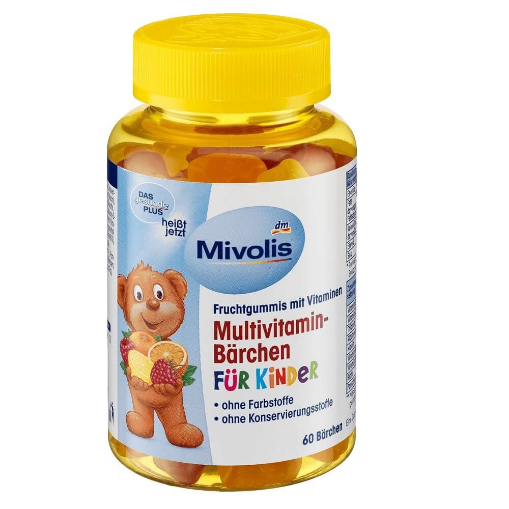 Kẹo gấu bổ sung Vitamin tổng hợp Mivolis Đức