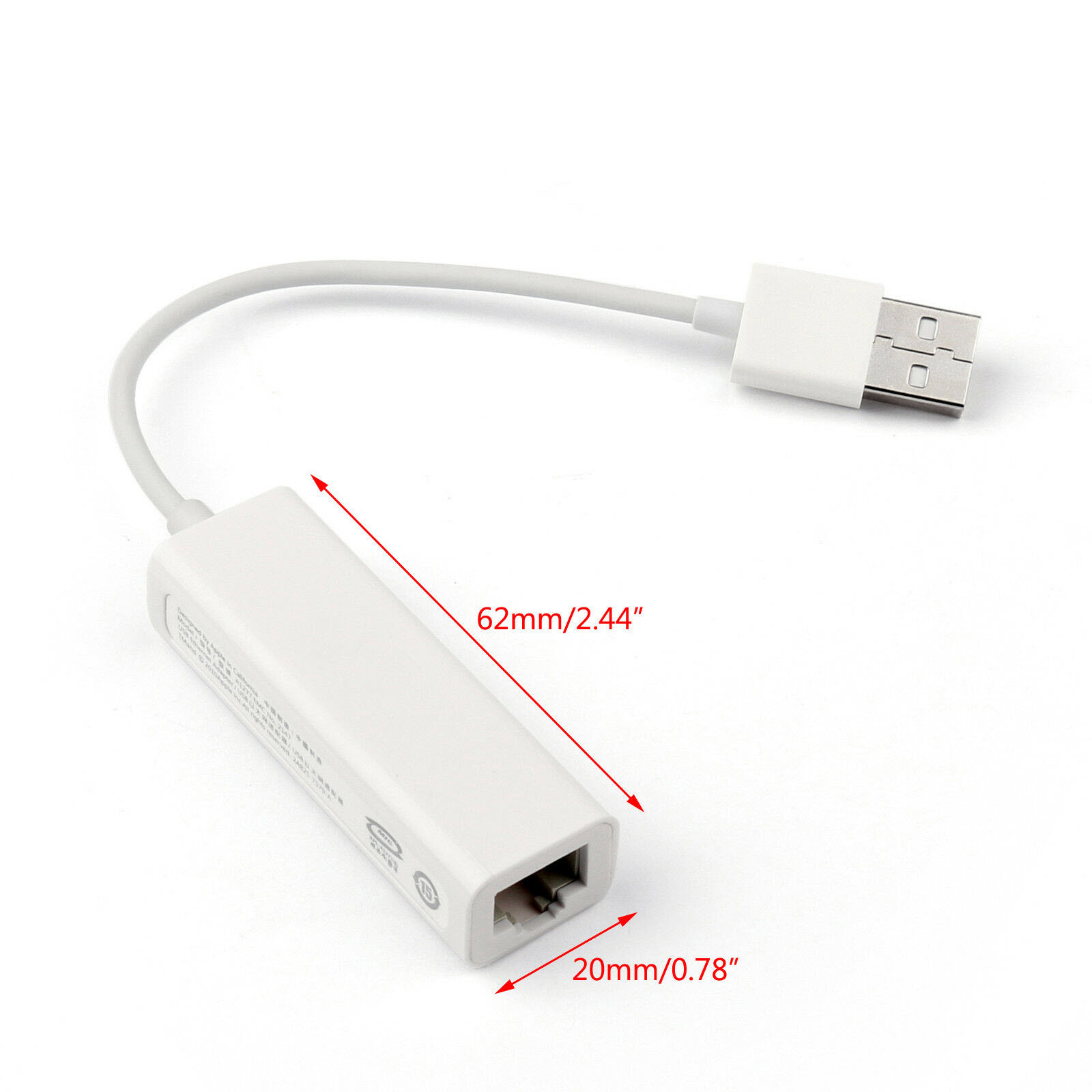 Cáp kết nối dây mạng Lan cho máy Macbook - USB Ethernet Adapter (Trắng)
