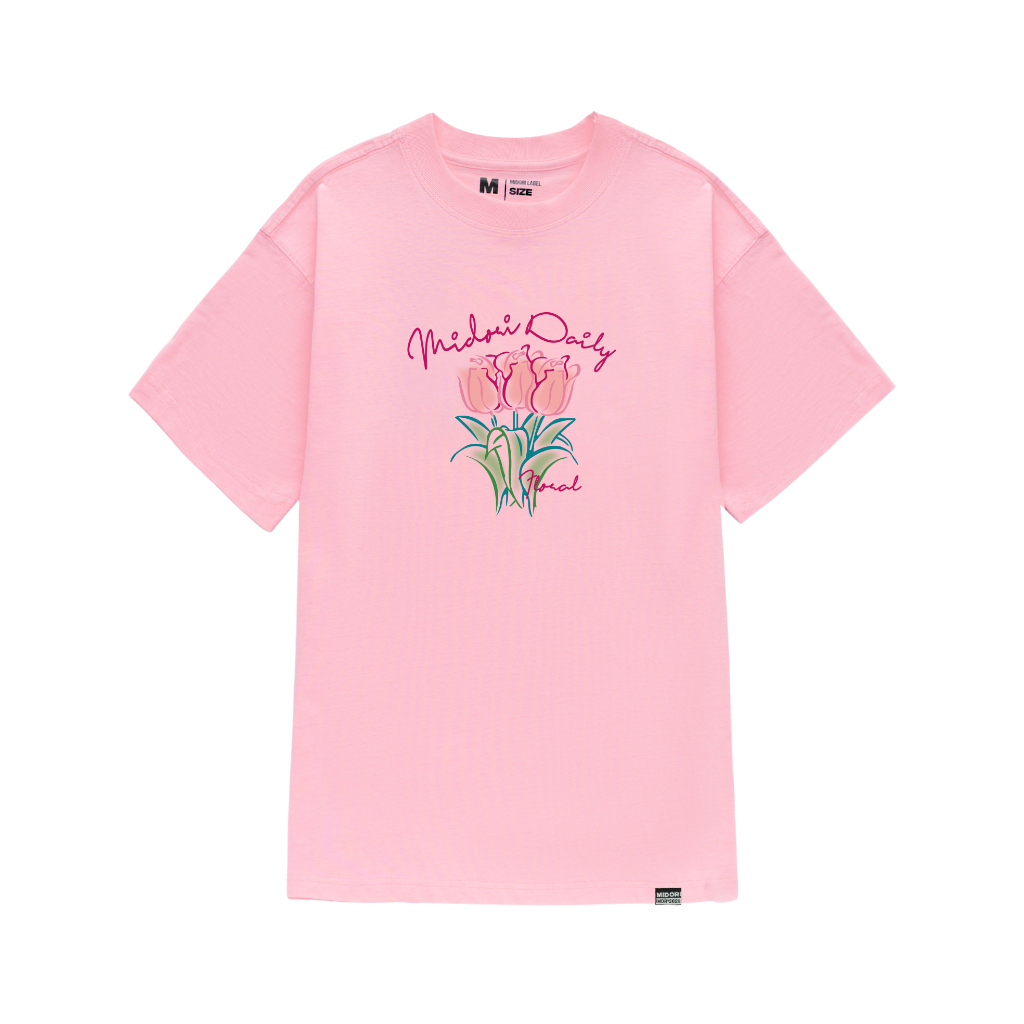 Áo thun Nam Nữ Form Rộng Tay Lỡ Phông Unisex DAISY Local Brand Chính Hãng Midori M Studio