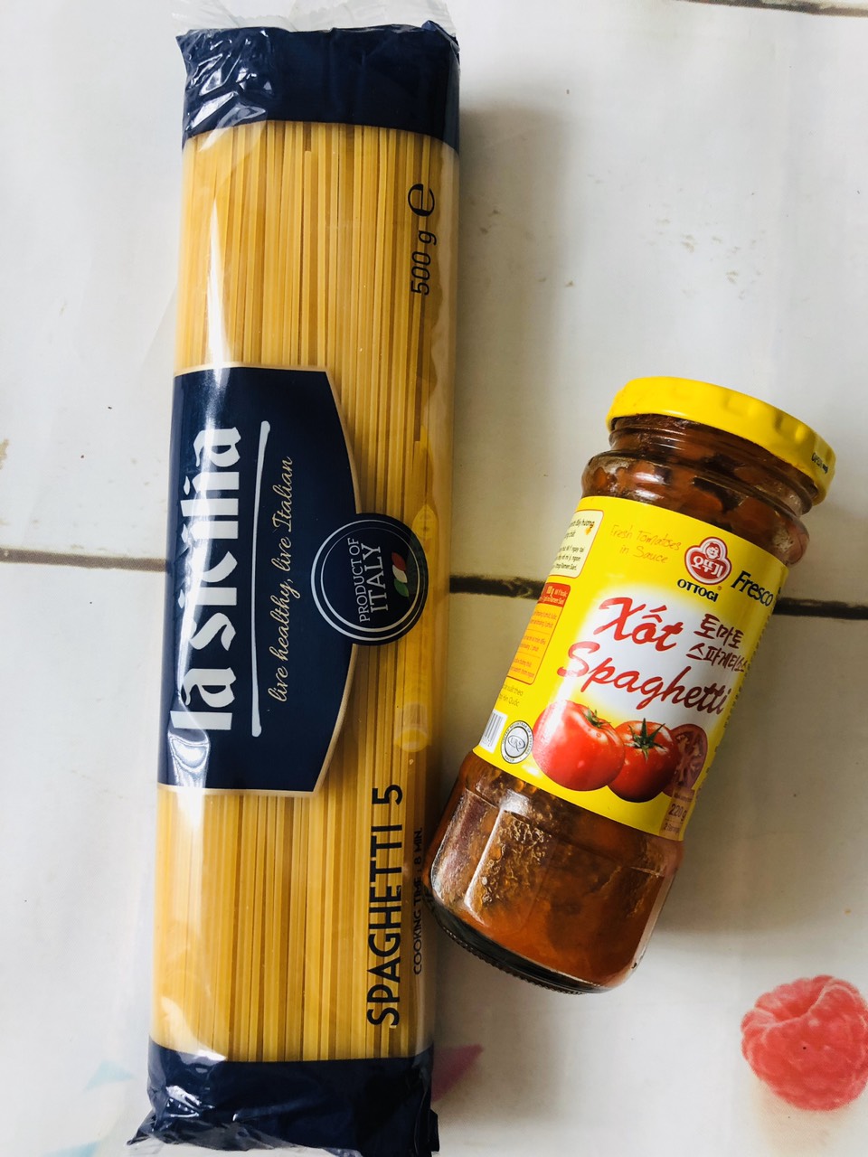 sốt spaghetti Ottogi 220g nấu mì ý, Pizza
