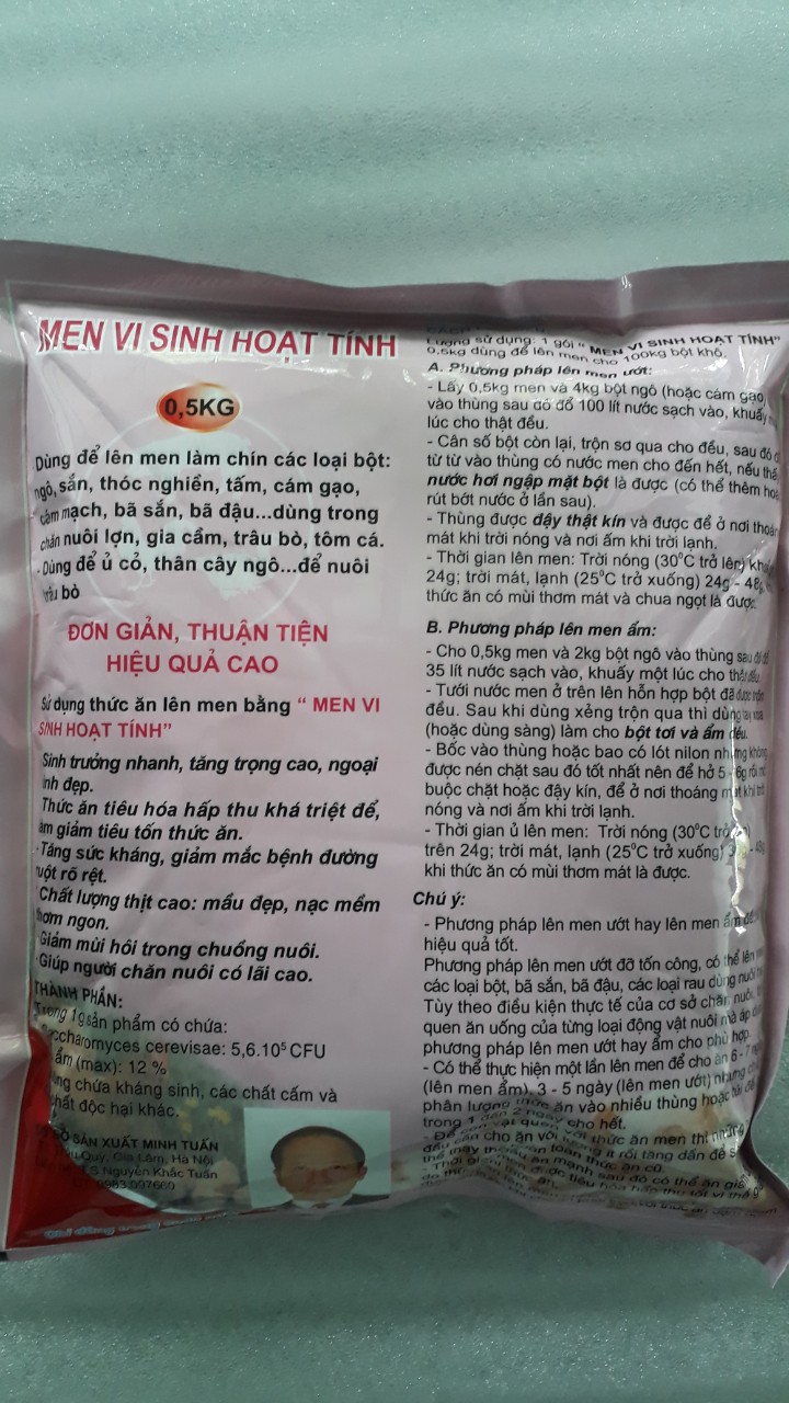 men ủ thức ăn 0.5kg