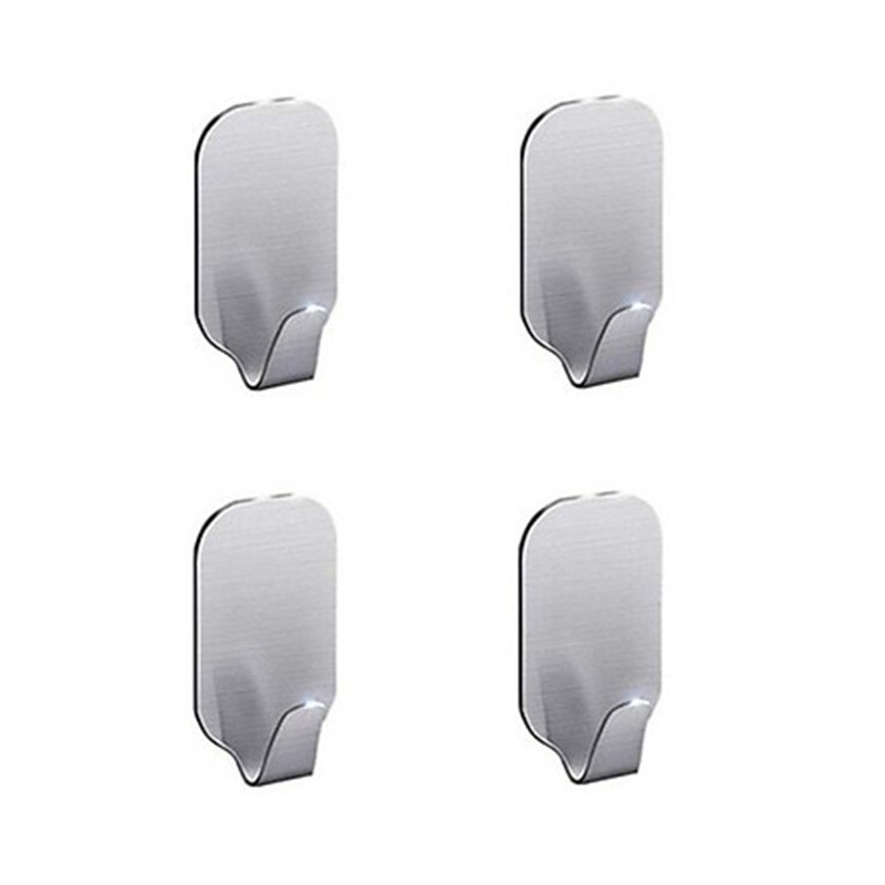 Móc treo đồ dán tường inox 304 siêu dính （4PCS）