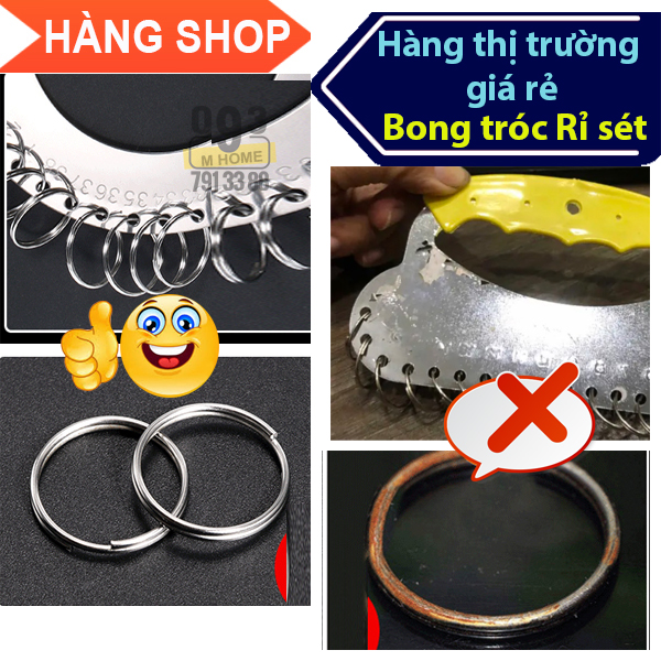 Dụng Cụ Móc Chìa Khóa Ví Cầm Tay Treo Móc Khóa Mini 18 cái 28 cái Móc Treo Chìa Khóa Móc Khóa
