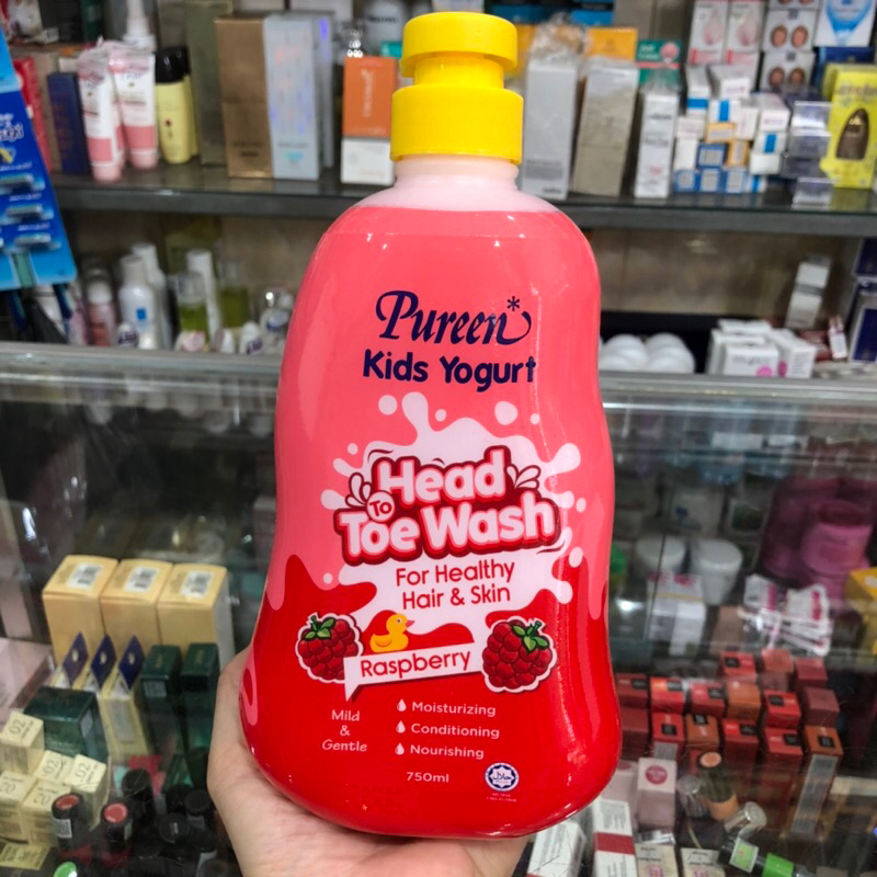 Tắm Gội Toàn Thân Pureen Phúc Bồn Tử /Trái Dâu Rừng 750ml