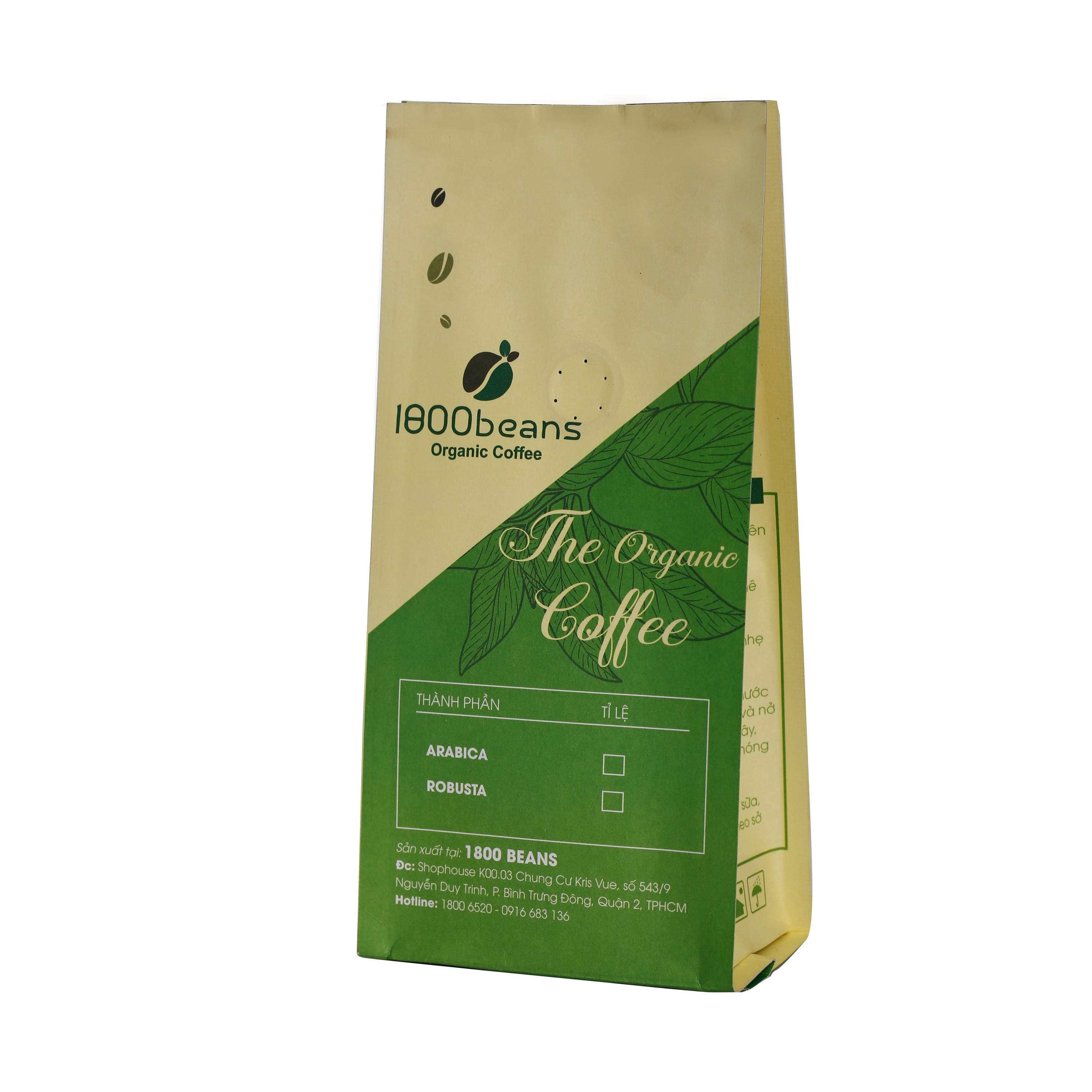 [HCM]500Gr CÀ PHÊ NGON 1800 BEANS