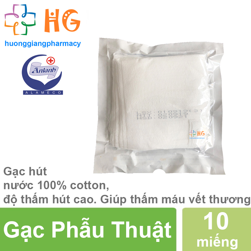 Gạc Phẫu Thuật (Gói 10 Miếng)