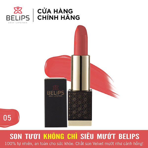 Son Thỏi Màu San Hô Orang Sea, Son Lì Belips Sexy Lipstick 3,7G - NEDEVI Chính Hãng
