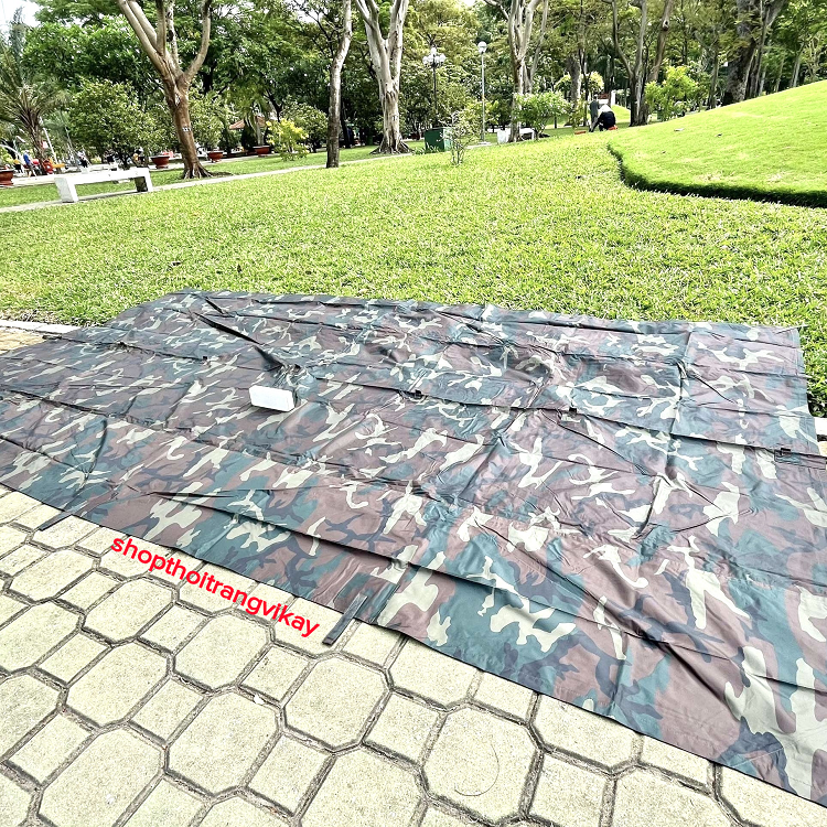 [3m2m x 1m8] Tăng che mưa, tấm bạt che mưa rằn ri cao cấp (Miễn phí giao hàng )