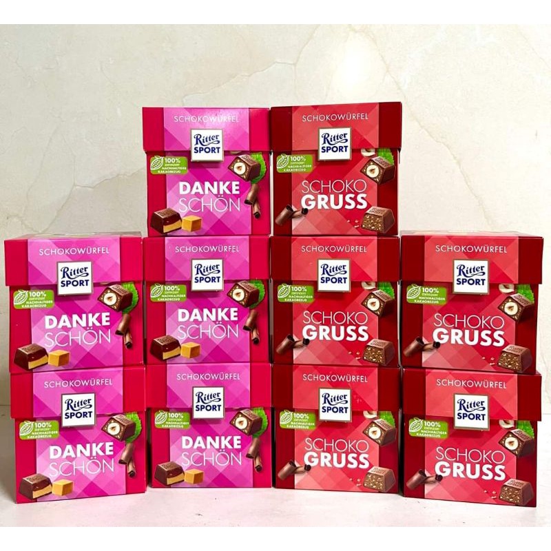 (4 loại) Chocolate Ritter Sport Mini hộp 176gr